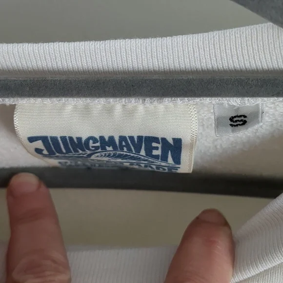 Jungmaven Short Sleeve Raglan Fleece Sweatshirt Small - Picture 3 of 5